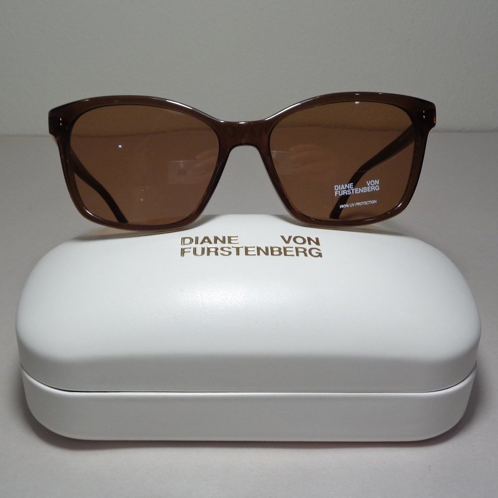Diane von Furstenberg DVF686S Topaz Crystal New Women's Sunglasses